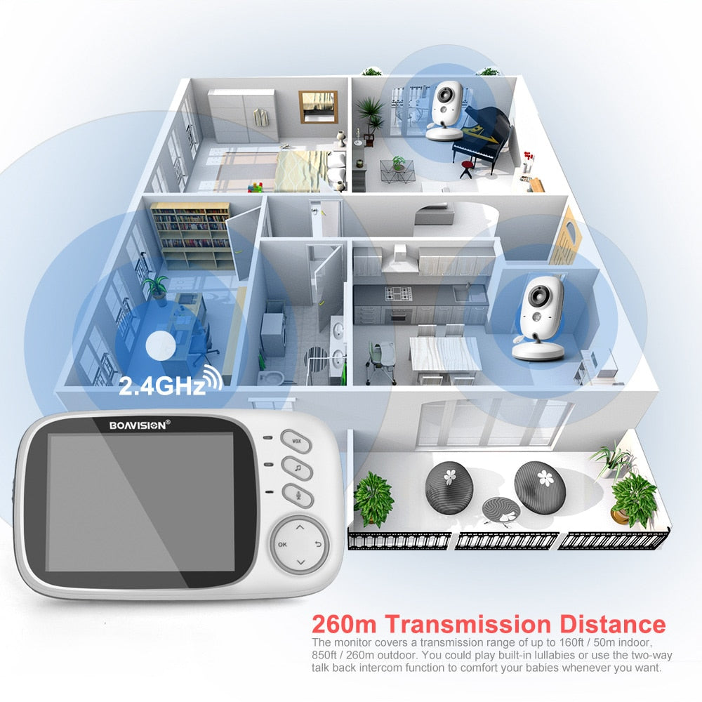 VB603 Video Baby Monitor With 3.2 Inch