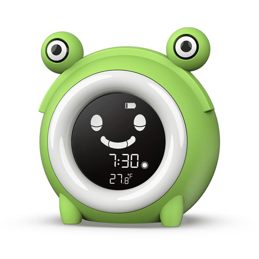 Kids Sleep Training Alarm Clock - Night Light, USB Powered, LCD Smart Clock