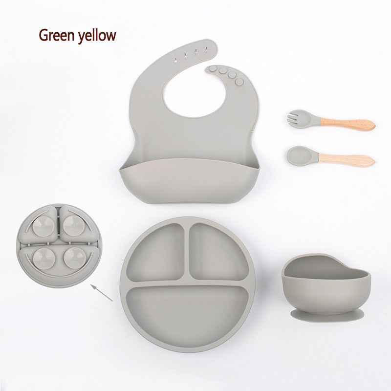 Mamalink Suction Plates for Babies & Toddlers 100% Silicone Plates Stay Put with Suction Feature Divided Design