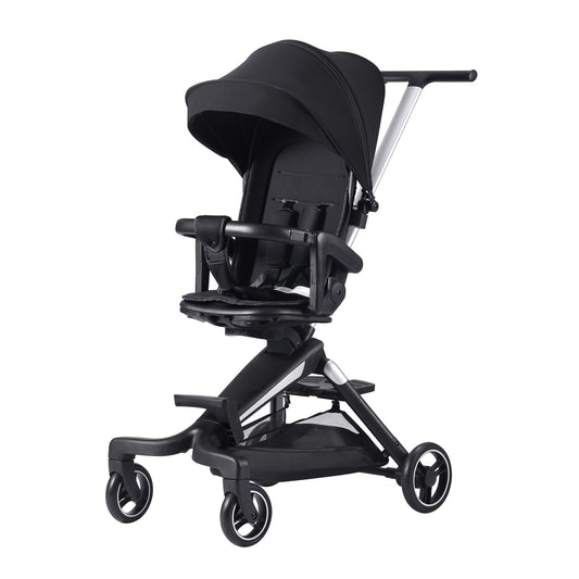 Mamalink Reversible Handle Stroller, Black Tweed