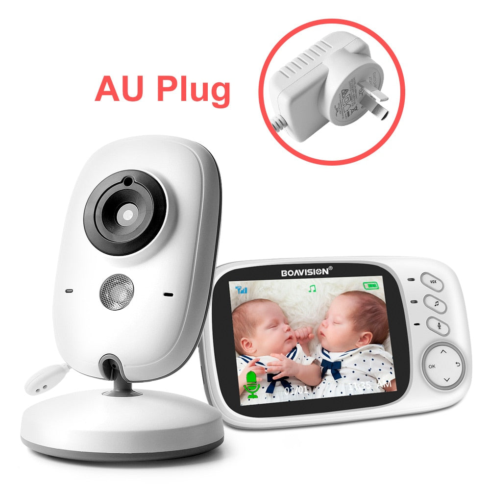 Wireless Baby Monitor Digital Camera Video Monitor for Kids with 2.4 inch LCD Screen 50m Indoor Transmission Supports Two-Way Talk Room Temperature