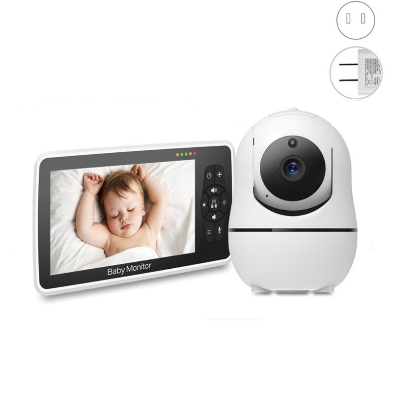 Mamalink SM50 Video Baby Monitor Cámara HD de 5 pulgadas y teléfono para bebés con visión nocturna para hablar