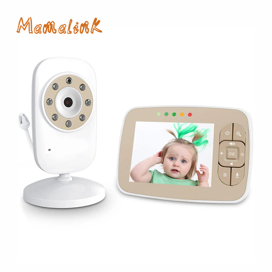 Mamalink SM35 Monitor para bebés Teléfono para bebés con video parlante de 3,5 pulgadas