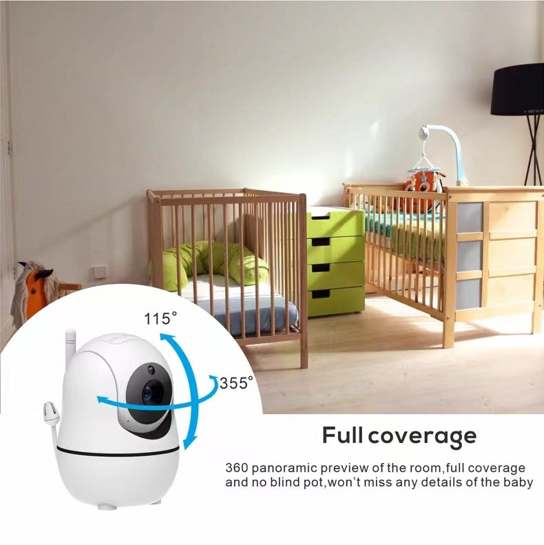 Mamalink SM50 Video Baby Monitor Cámara HD de 5 pulgadas y teléfono para bebés con visión nocturna para hablar