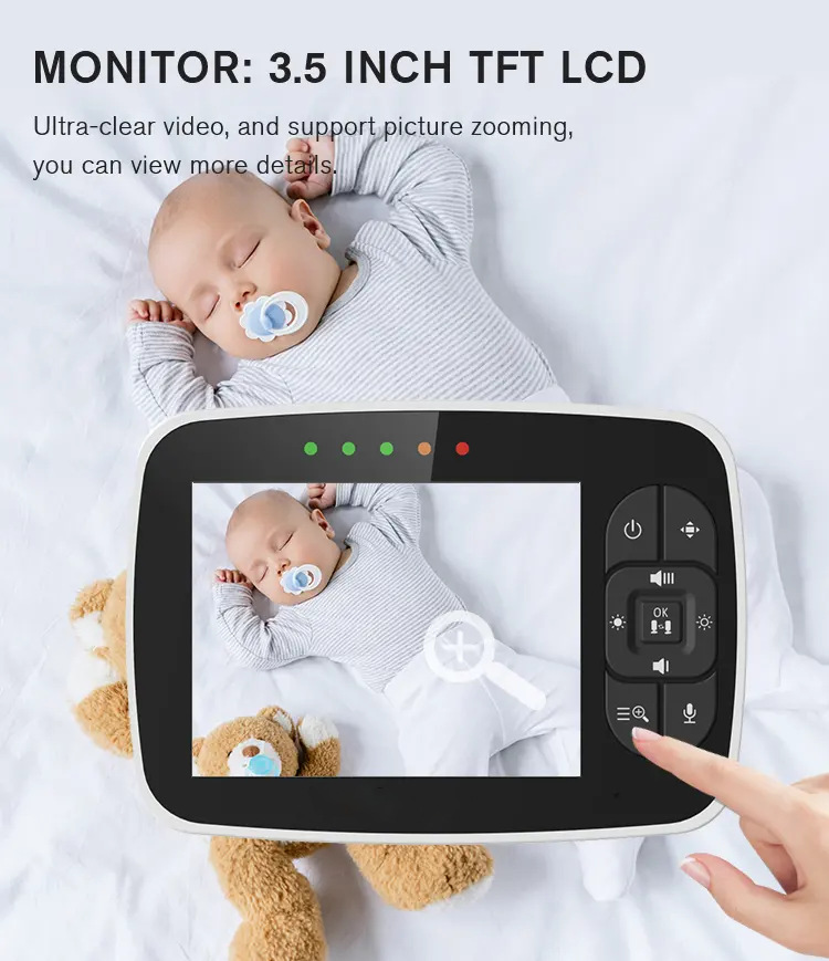 Mamalink Babyphone 3.5 inch baby monitor SM935E Baby Monitor Two Way Talk
